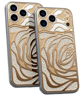 Кастом iPhone 17/18 Pro/Pro Max Золотая Роза