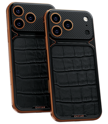 Кастом iPhone 17/18 Pro/Pro Max Оранжево-черный