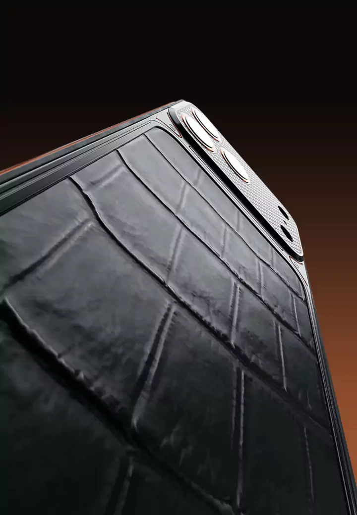 Натуральная Кожа Black Orange