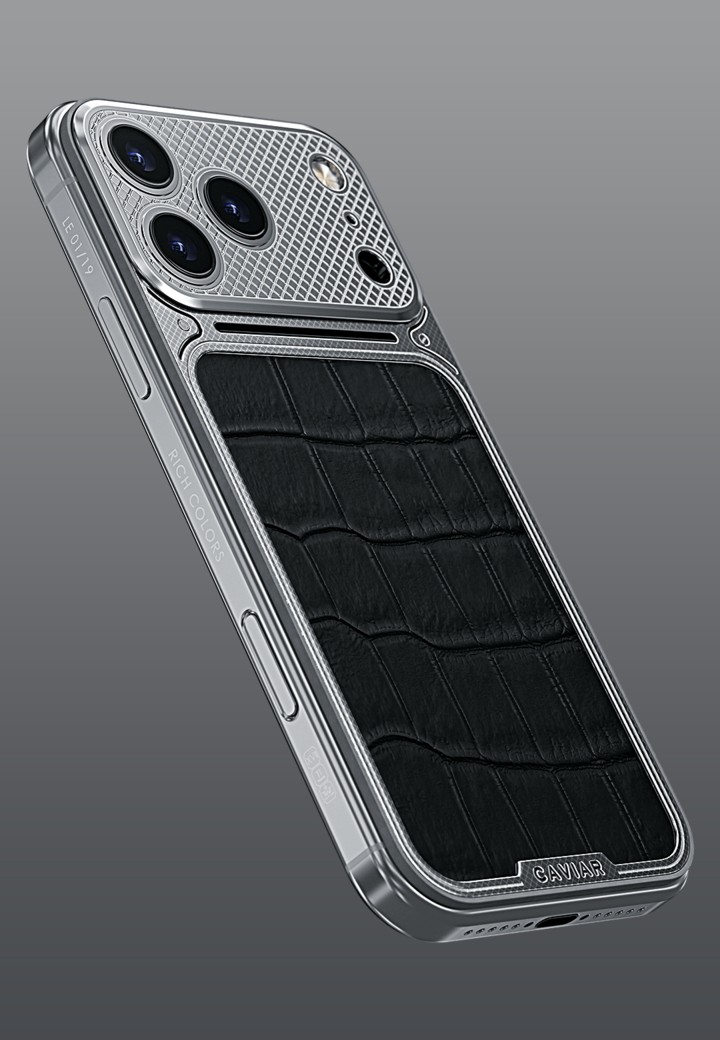 Натуральная Кожа Silver Black