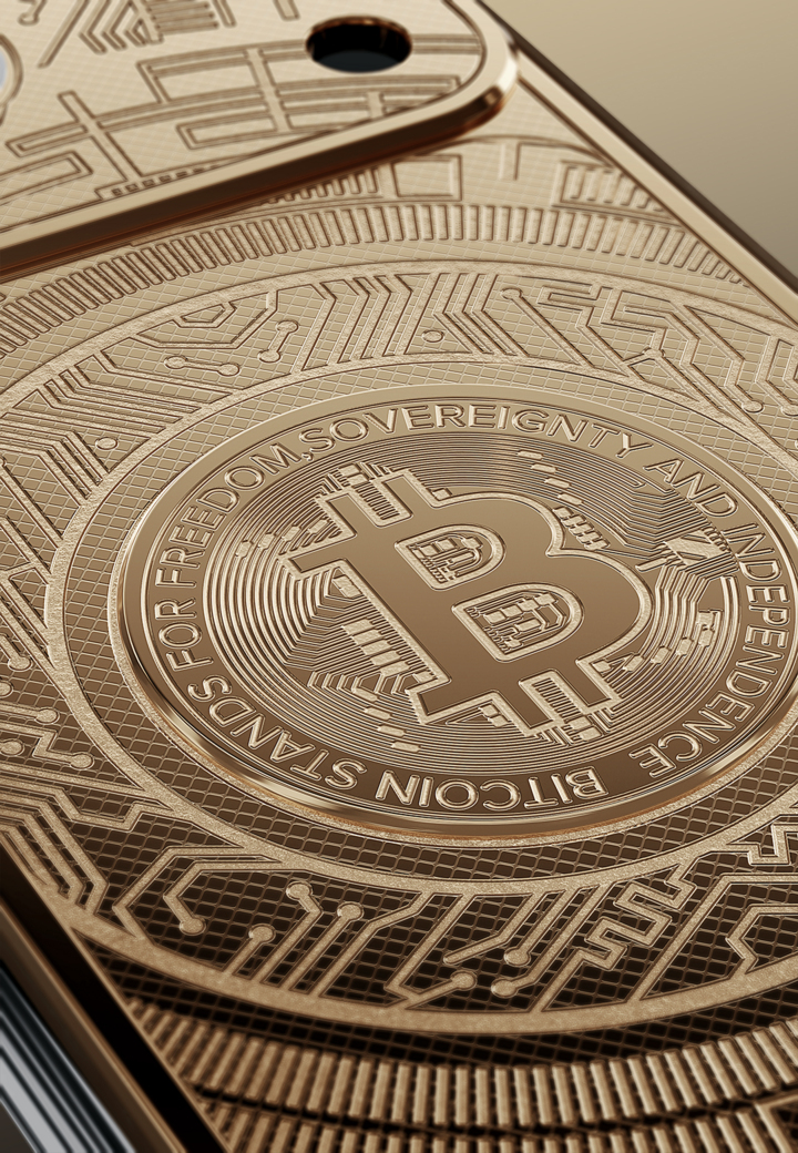 Символ Биткоина Bitcoin 24K