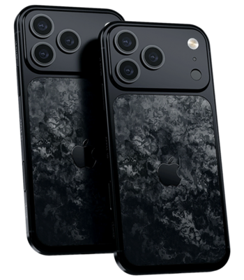 Легкий Кастом iPhone 17/18 Pro/Pro Max  Чёрное Яблоко