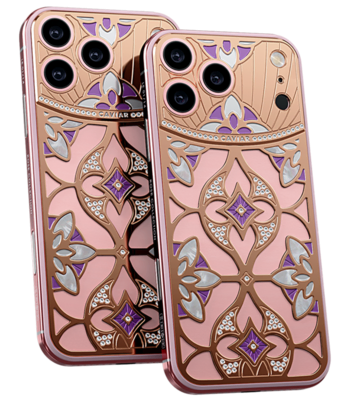 Кастом iPhone 17/18 Pro/Pro Max Розовый Лотос